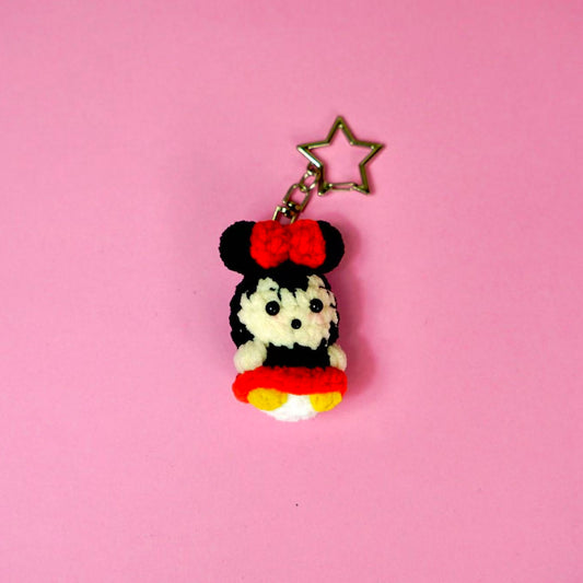 Crochet Chibi Minnie Mouse Style Charm