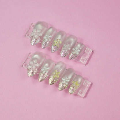 253 Emerald Ombre Nails