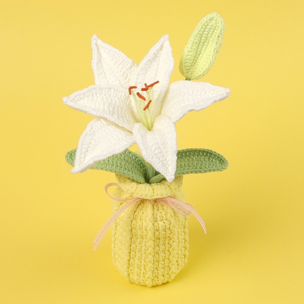 Crochet Lily Potted Plant