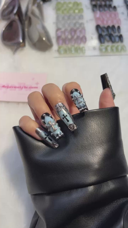 267 Starry Ombre Nails