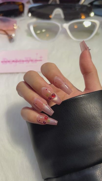 223 Red Cherry Nails